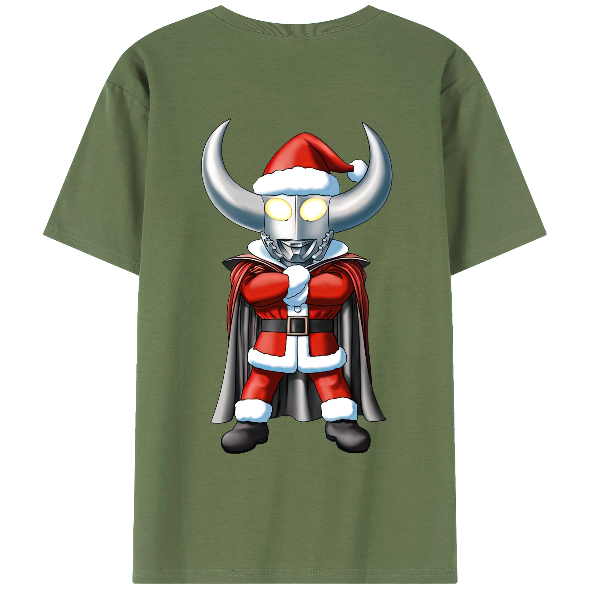 （画像用） ウルトラマン Ultraman 綿100％ メンズ半袖Tシャツ（バックプリント） 通気性